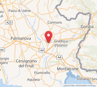 Map of Romans d'Isonzo, Friuli Venezia Giulia