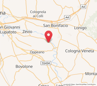 Map of Ronco All'Adige, Veneto