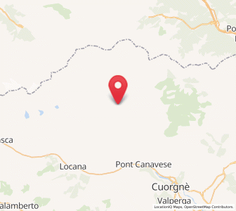 Map of Ronco Canavese, Piedmont