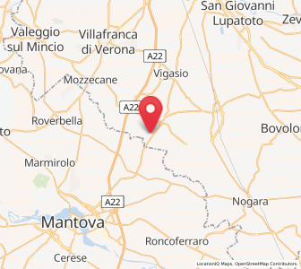 Map of Roncolevà, Veneto