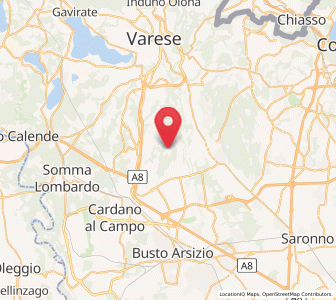Map of Rovate, Lombardy