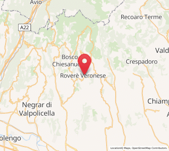 Map of Roverè Veronese, Veneto