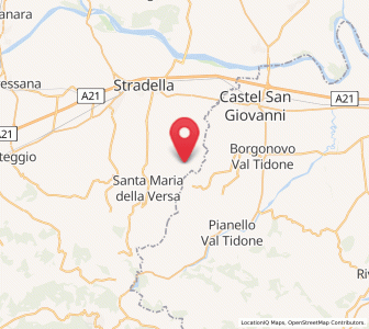 Map of Rovescala, Lombardy