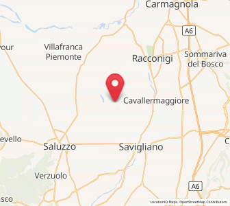 Map of Ruffia, Piedmont