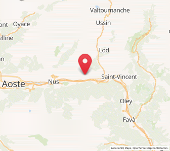 Map of Saint-Denis, Aosta Valley