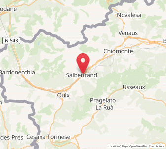 Map of Salbertrand, Piedmont