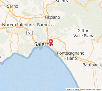 Map of Salern, Campania