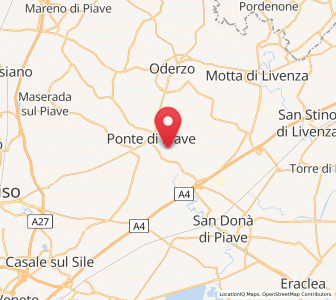 Map of Salgareda, Veneto