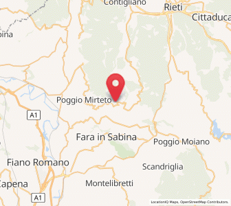 Map of Salisano, Lazio