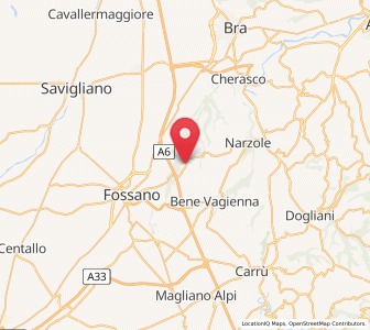 Map of Salmour, Piedmont