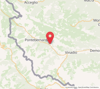 Map of Sambuco, Piedmont