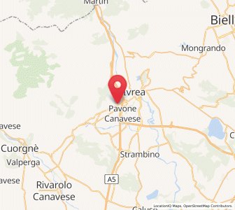 Map of Samone, Piedmont