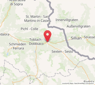 Map of Innichen, Trentino-Alto Adige