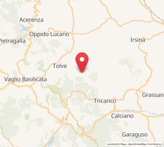 Map of San Chirico Nuovo, Basilicate