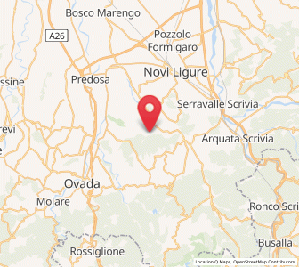 Map of San Cristoforo, Piedmont