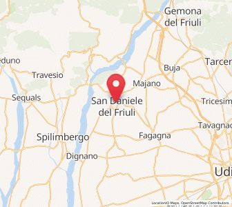 Map of San Daniele, Friuli Venezia Giulia