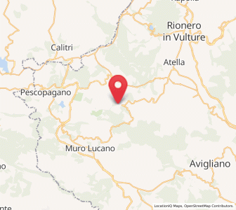 Map of San Fele, Basilicate