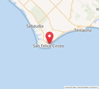 Map of San Felice Circeo, Lazio