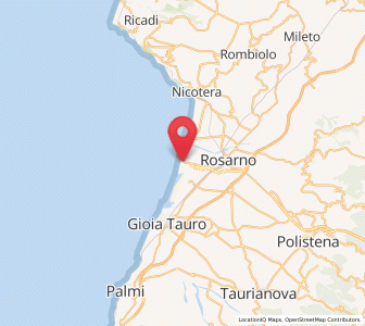 Map of San Ferdinando, Calabria