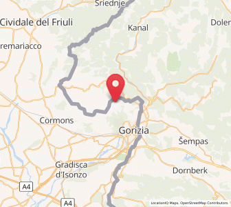 Map of San Floriano del Collio, Friuli Venezia Giulia