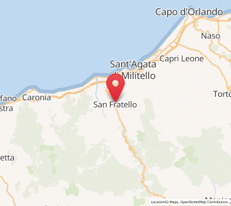 Map of San Fratello, Sicily