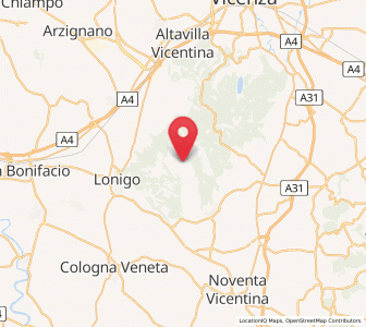Map of San Germano dei Berici, Veneto