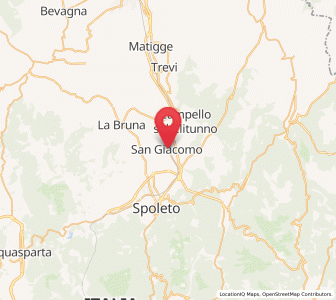 Map of San Giacomo, Umbria