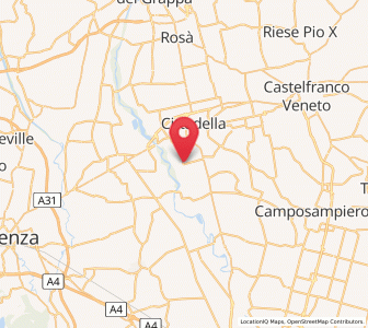 Map of San Giorgio in Brenta, Veneto