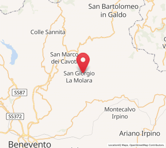 Map of San Giorgio la Molara, Campania