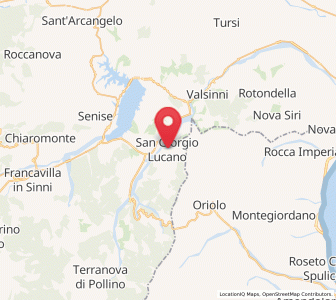 Map of San Giorgio Lucano, Basilicate