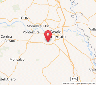 Map of San Giorgio, Piedmont