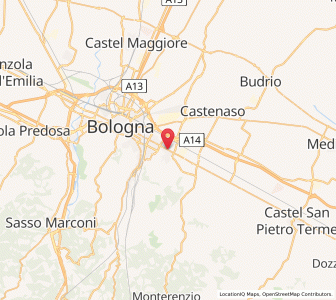 Map of San Lazzaro di Savena, Emilia-Romagna