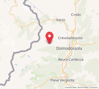 Map of San Lorenzo, Piedmont