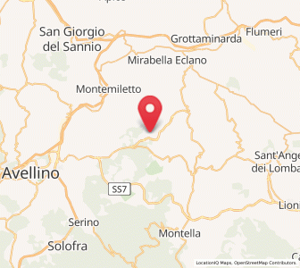Map of San Mango sul Calore, Campania
