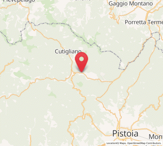 Map of San Marcello Pistoiese, Tuscany