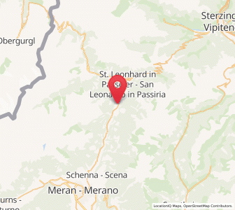 Map of St. Martin in Passeier, Trentino-Alto Adige