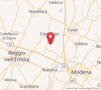 Map of San Martino in Rio, Emilia-Romagna