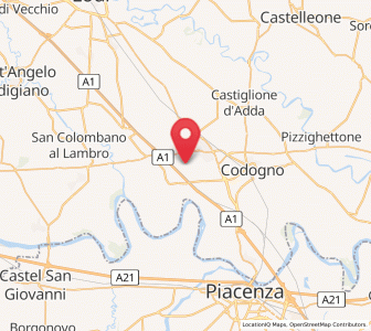 Map of San Martino Pizzolano, Lombardy