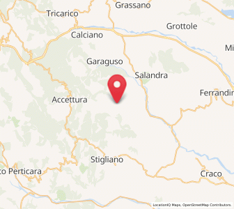 Map of San Mauro Forte, Basilicate