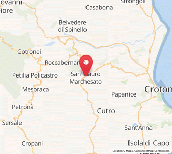 Map of San Mauro Marchesato, Calabria