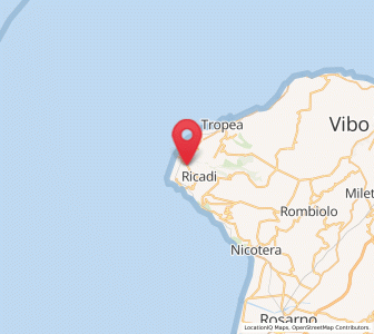 Map of San Nicolo di Ricadi, Calabria