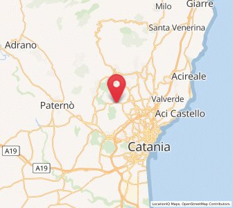 Map of San Pietro Clarenza, Sicily