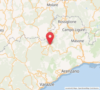 Map of San Pietro d'Olba, Liguria