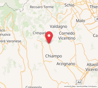 Map of San Pietro Mussolino, Veneto