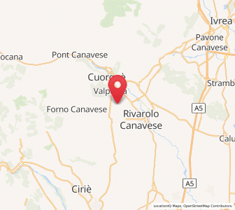 Map of San Ponso, Piedmont