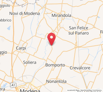 Map of San Prospero, Emilia-Romagna