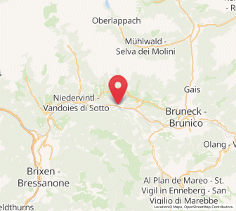 Map of St. Sigmund/Kiens, Trentino-Alto Adige