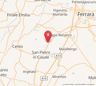 Map of San Vincenzo, Emilia-Romagna