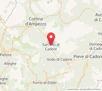 Map of San Vito di Cadore, Veneto