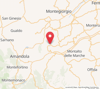 Map of San Vittoria in Matenano, The Marches